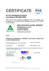 Сертификат TUV CERT (Германия) TIC eng